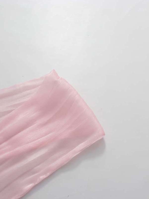 TWOTWINSTYLE Puff Sleeve V Neck Tunic Minimalist Dress