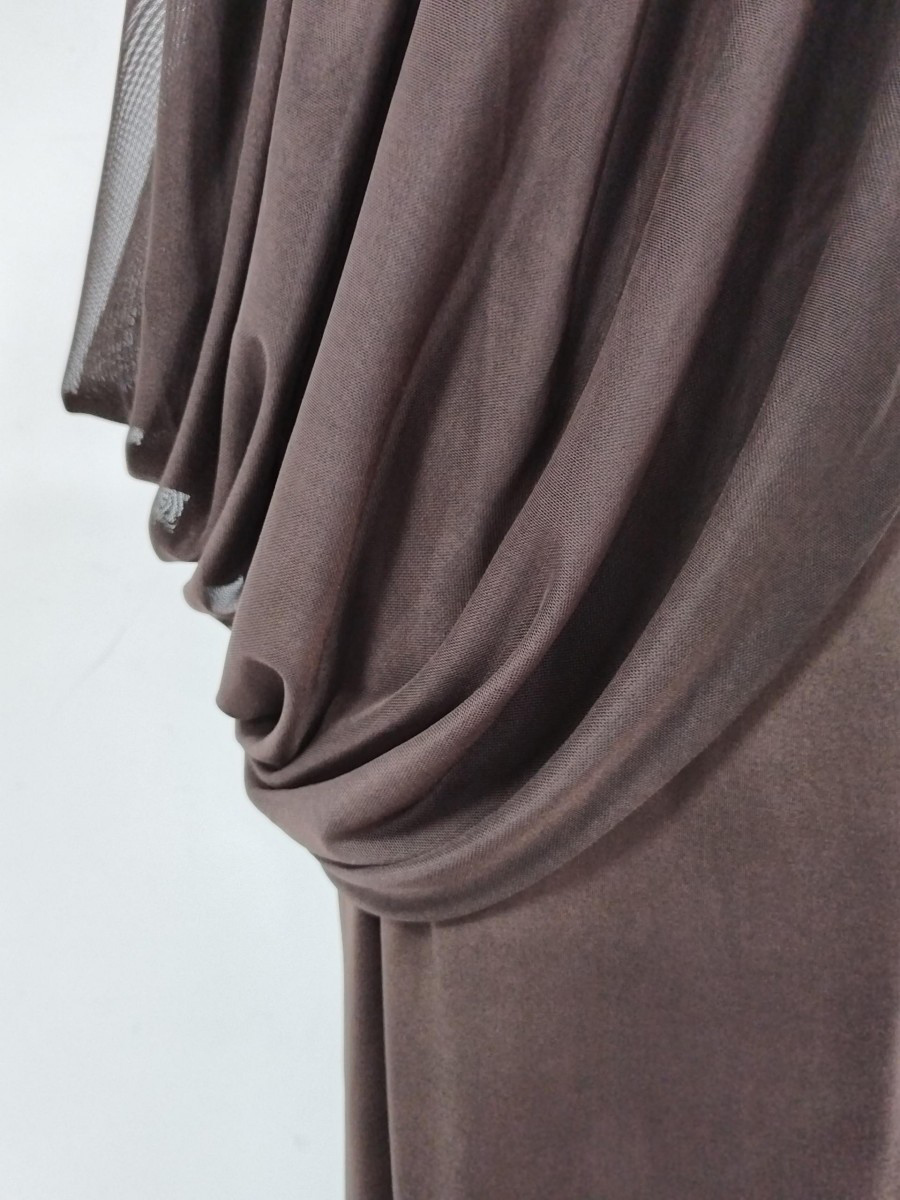 TWOTWINSTYLE Off Shoulder Draped Ruched Vintage Dress