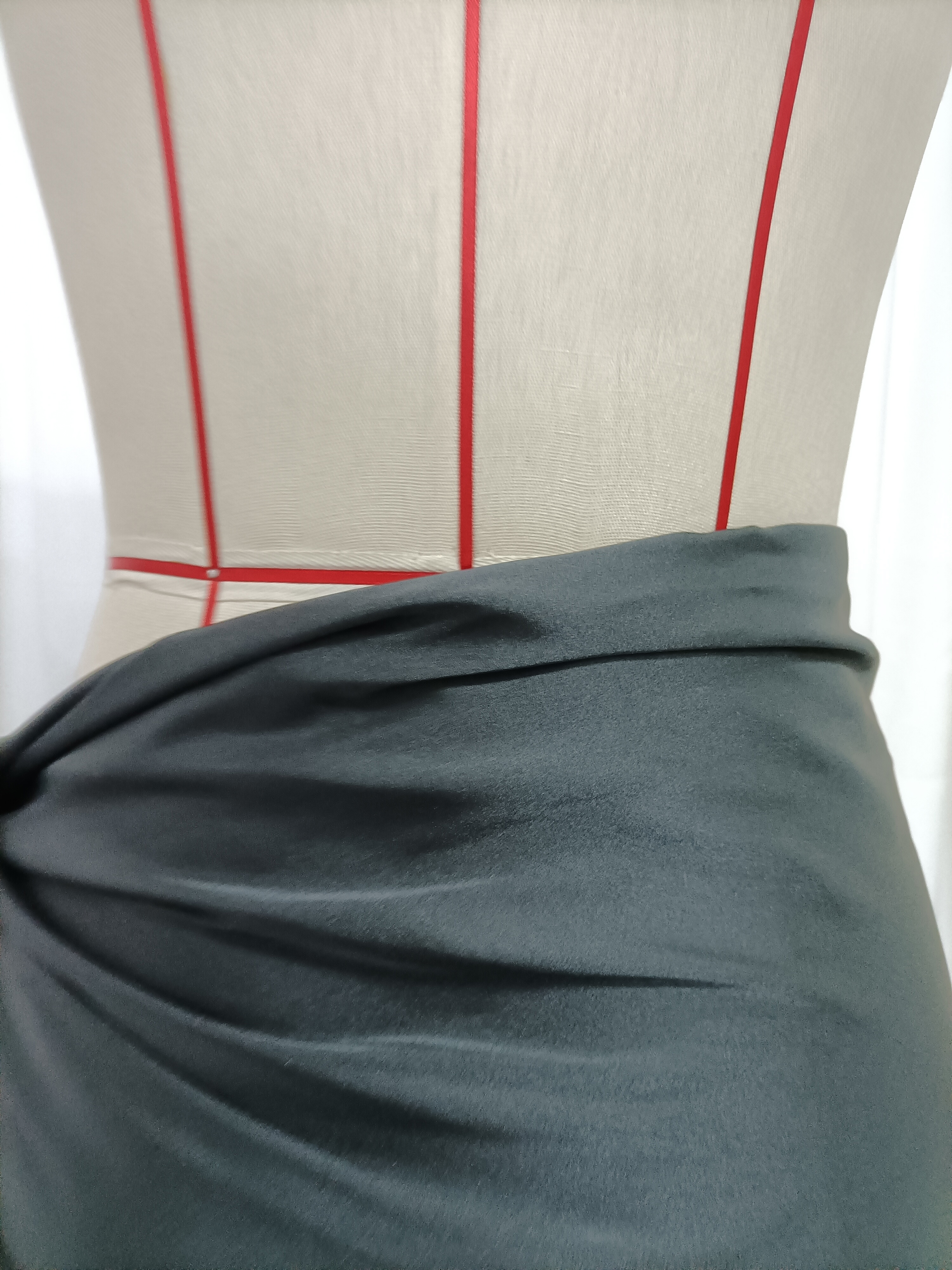 TWOTWINSTYLE Spliced Lace Satin Design Skirt