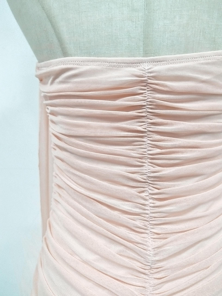 TWOTWINSTYLE Off Shoulder Ruched Irregular Fashion Dress