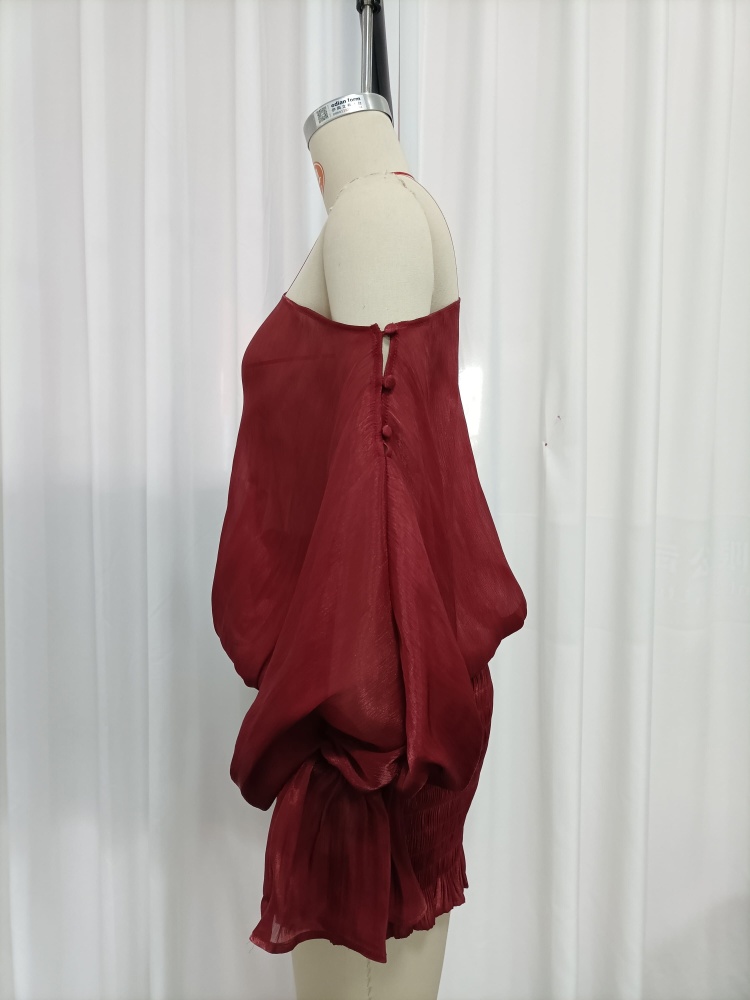 TWOTWINSTYLE Off One Shoulder Spliced Flower Elegant Dress