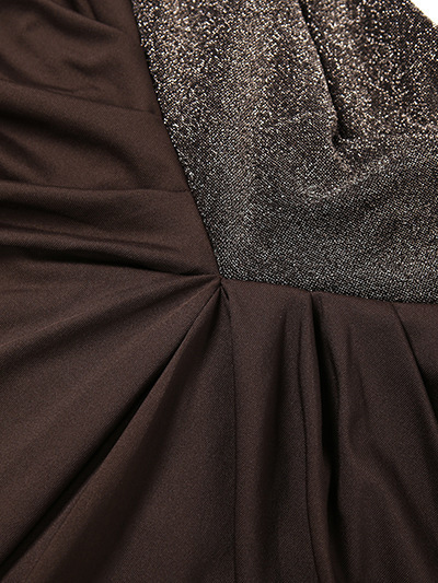 TWOTWINSTYLE Off Shoulder Ruched Sexy Cutout Waist Dress