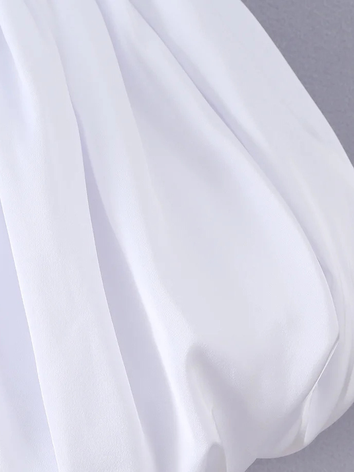 TWOTWINSTYLE Square Neck Corset Bubble Hem Design Dress