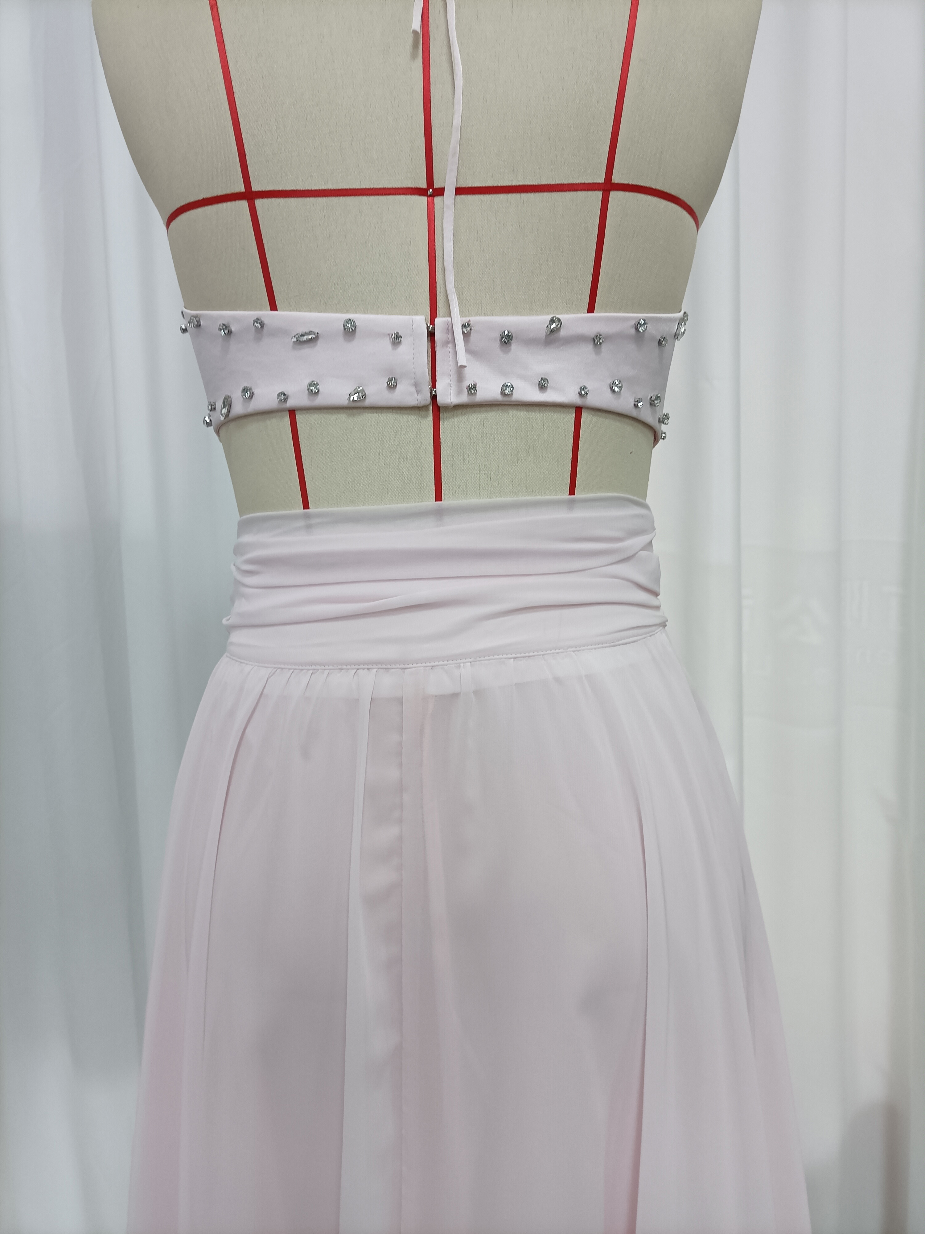 TWOTWINSTYLE Off Shoulder Spliced Diamond Tunic Skirt Chic Dress