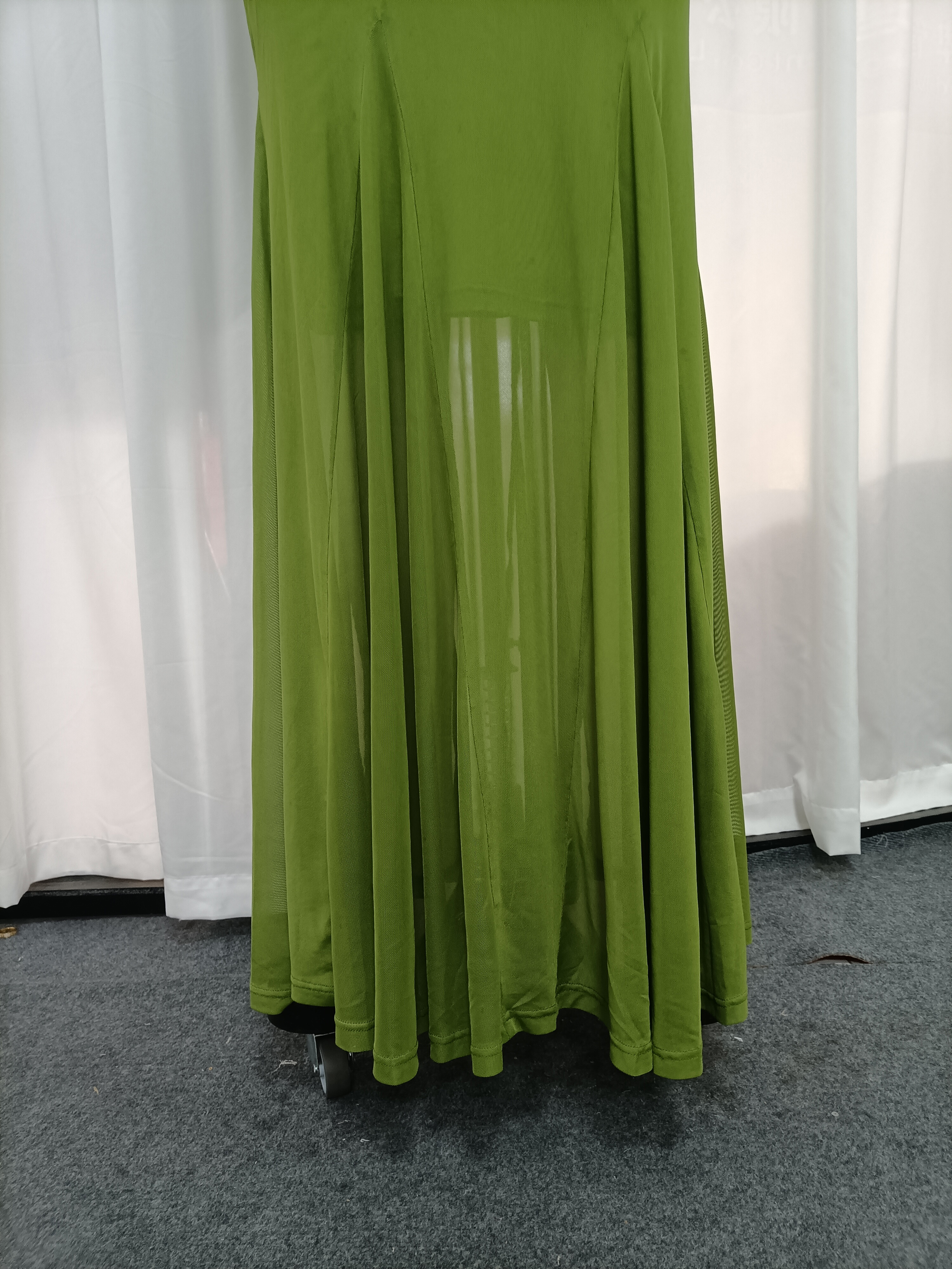 TWOTWINSTYLE V Neck Hollow Out Patchwork Knot Vintage Dress