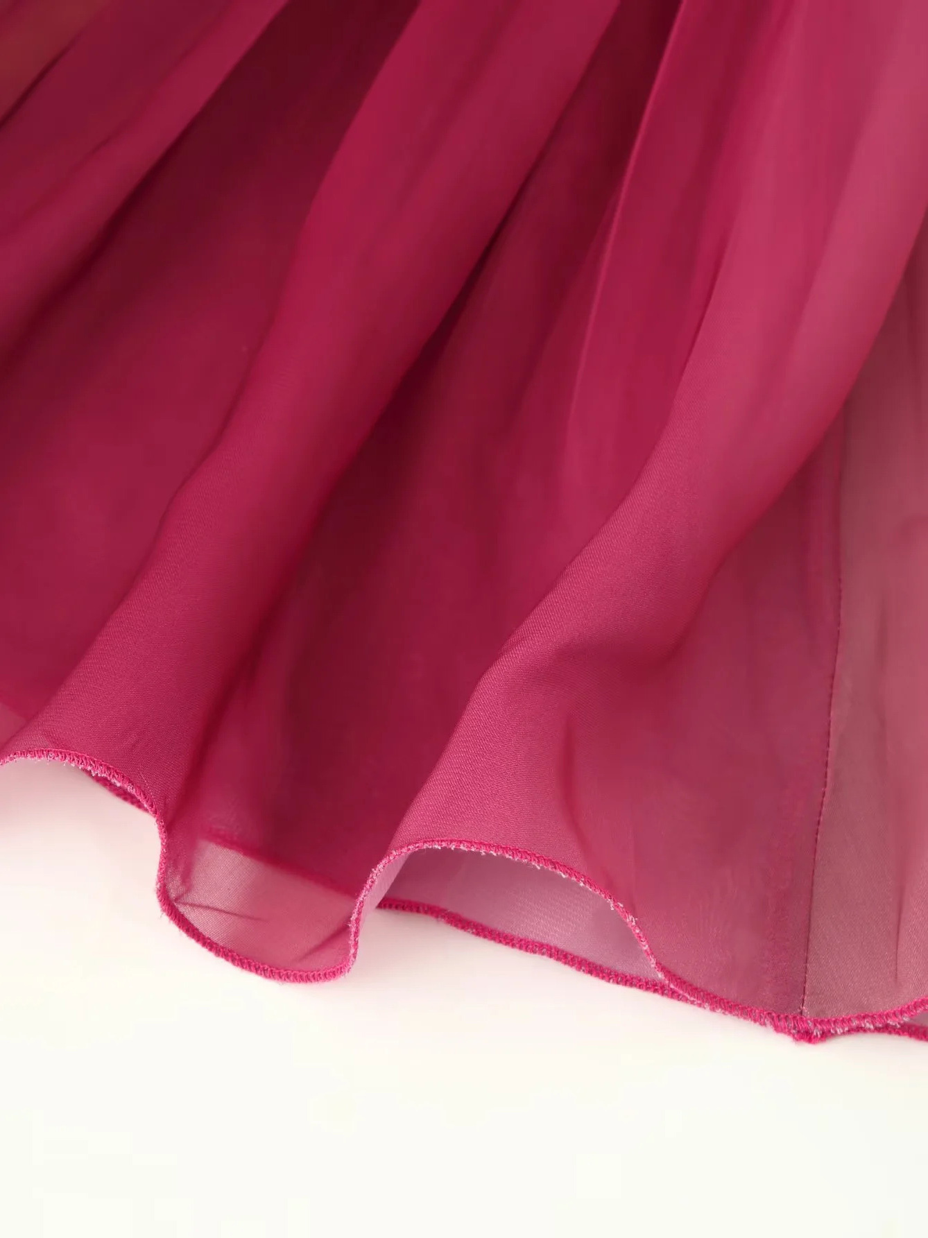 TWOTWINSTYLE Off Shoulder Pleated Ruffles Gradient Chic Dress