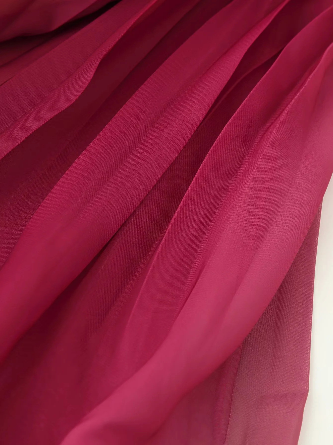 TWOTWINSTYLE Off Shoulder Pleated Ruffles Gradient Chic Dress