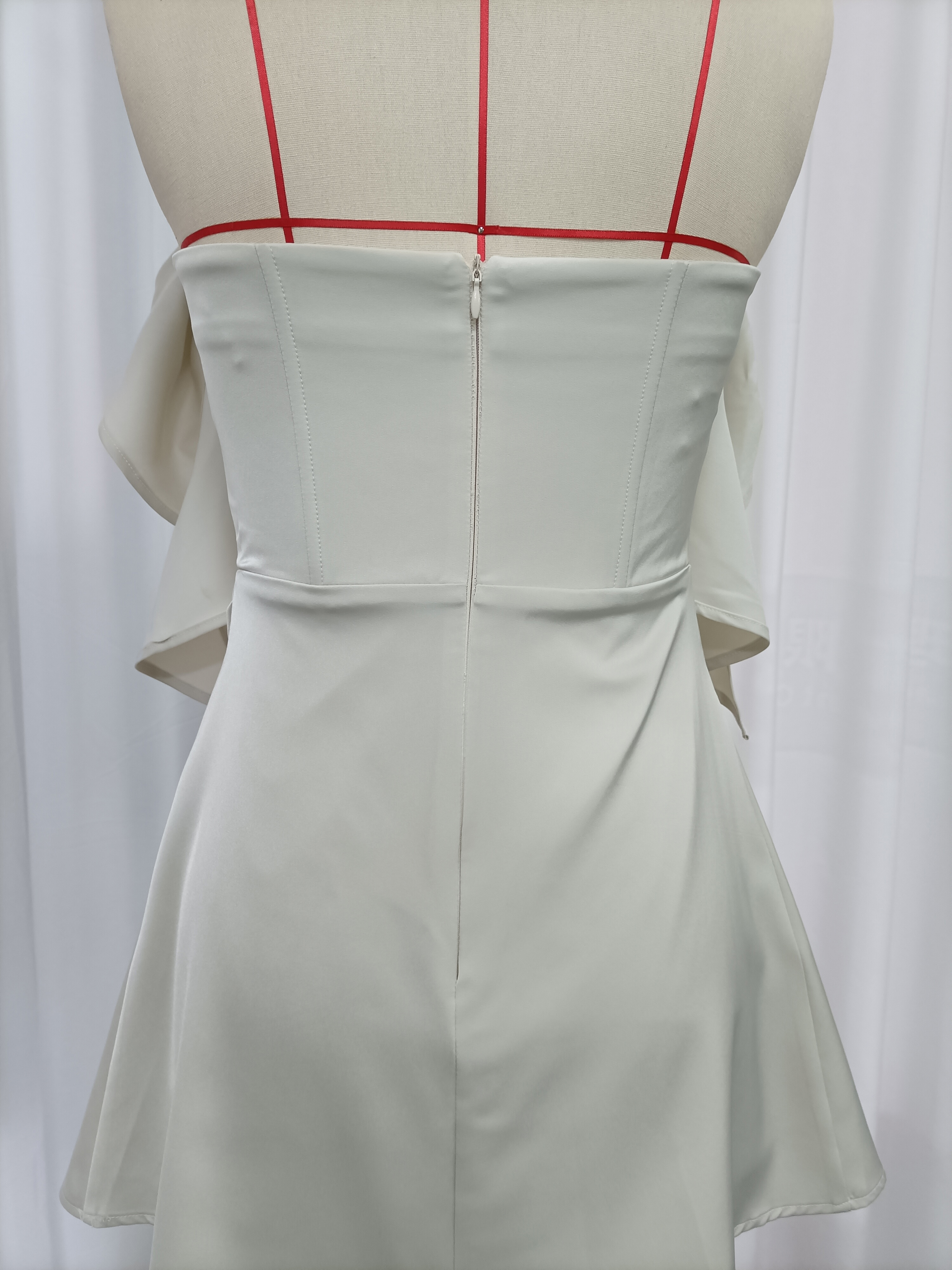 TWOTWINSTYLE Off Shoulder Tunic Spliced Metal Chic Dress