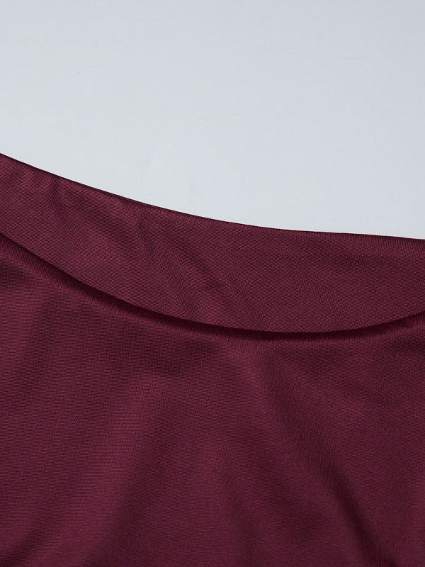 TWOTWINSTYLE Off One Shoulder Hollow Out Elegant Dress