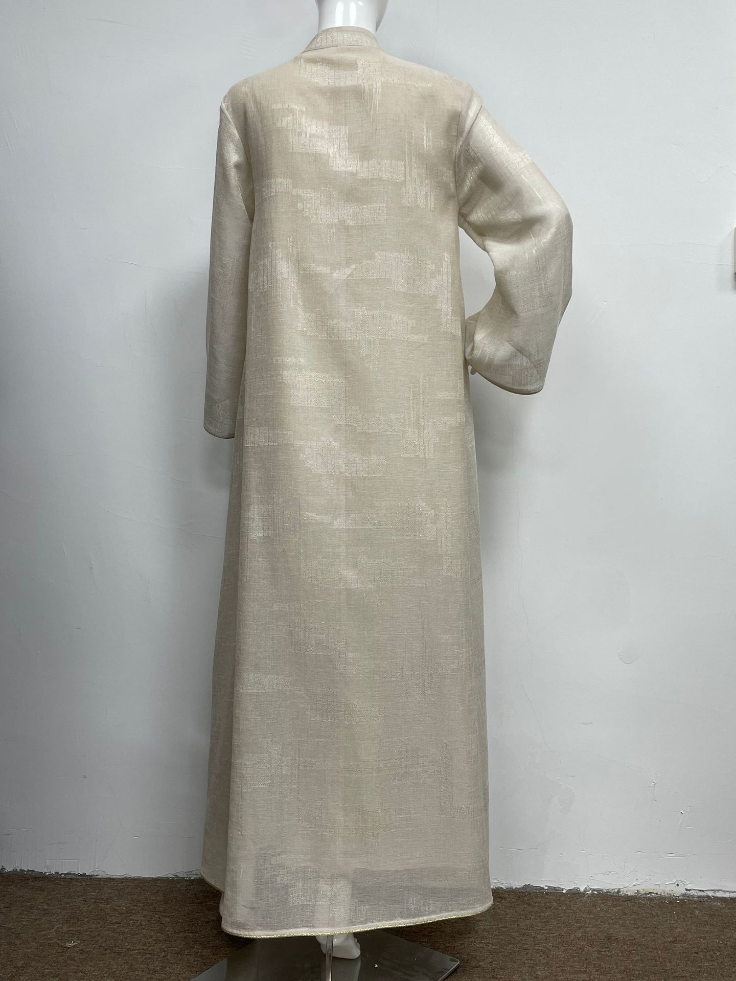 TWOTWINSTYLE Long Sleeve Patchwork Sequins Loose Minimalist Dress