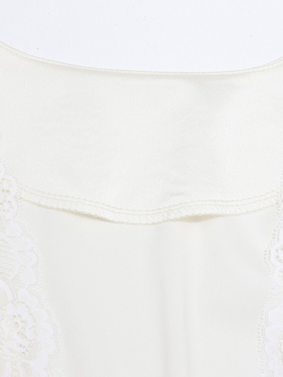 TWOTWINSTYLE V Neck Spliced Lace Top High Waist Skirt Elegant Set