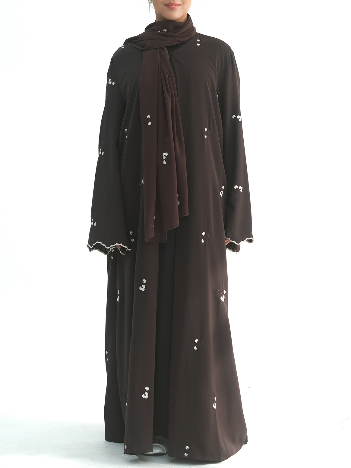 TWOTWINSTYLE Spliced Embroidery Long Sleeve Loose Vintage Coat