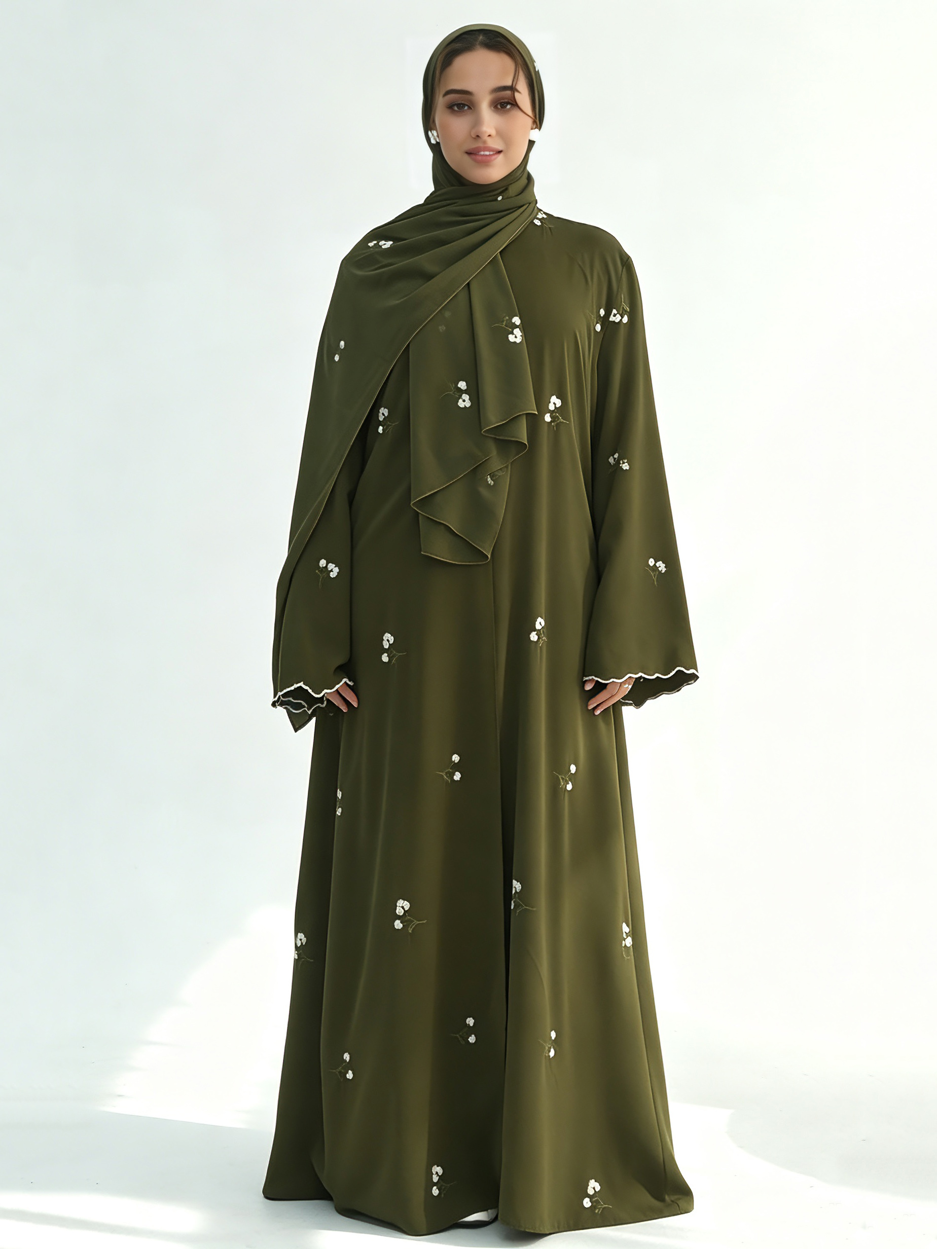 TWOTWINSTYLE Spliced Embroidery Long Sleeve Loose Vintage Coat