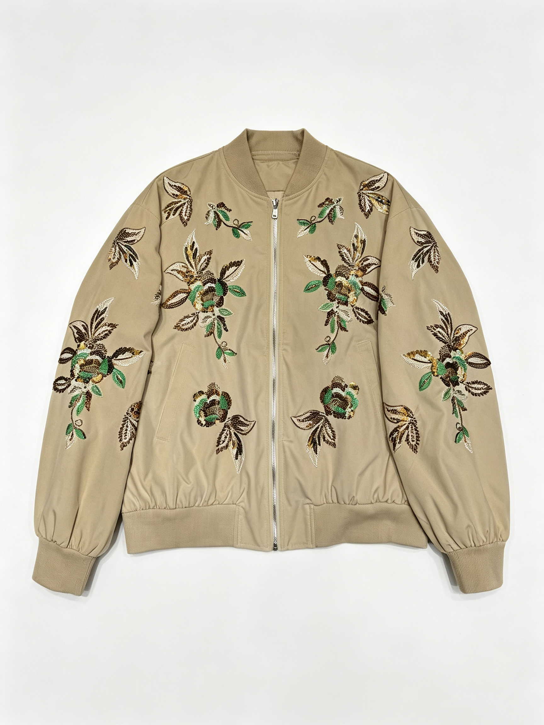 TWOTWINSTYLE Stand Collar Long Sleeve Spliced Embroidery Fashion Jacket