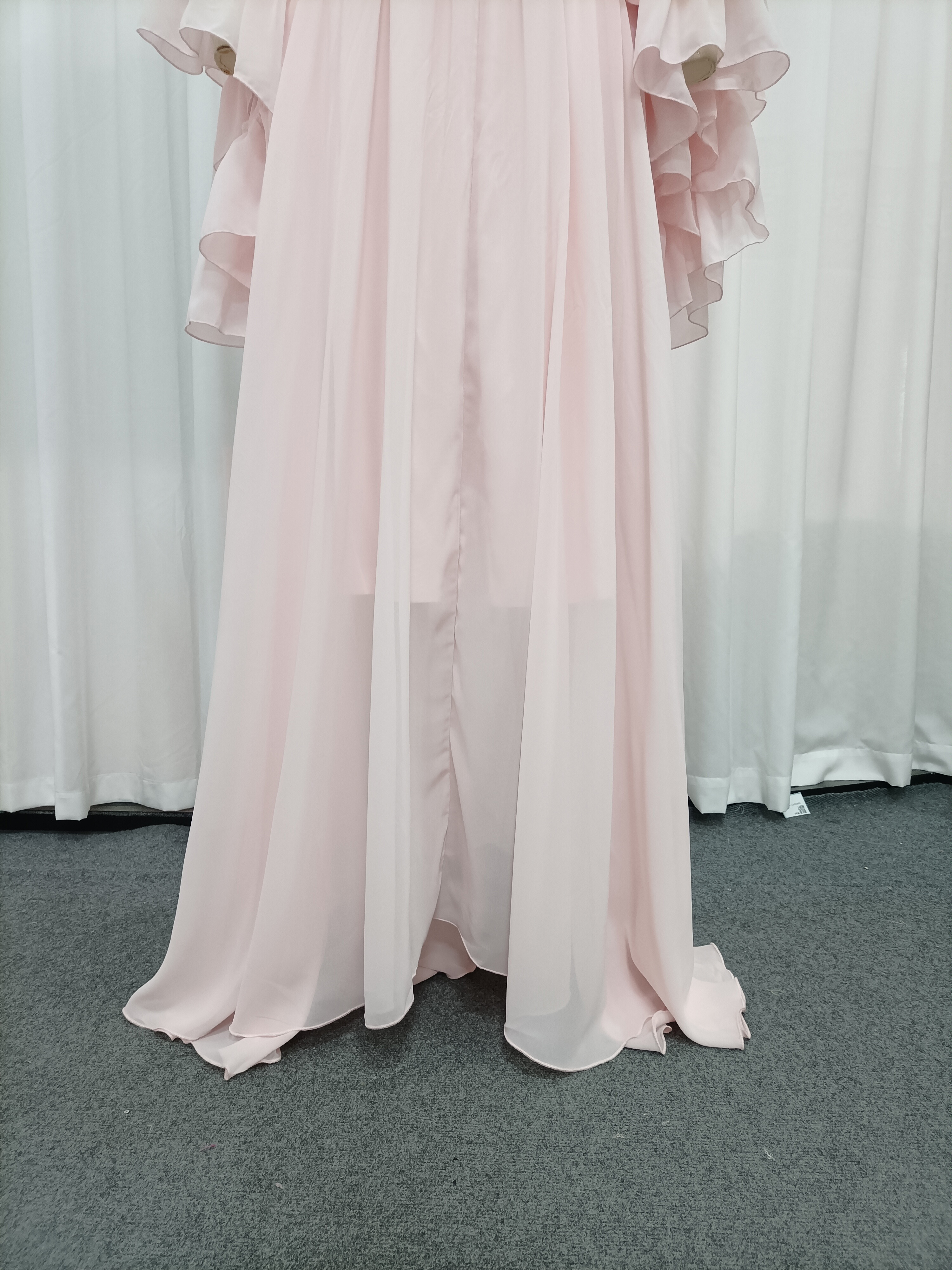 TWOTWINSTYLE Off Shoulder Spliced Flower Ruffles Elegant Dress