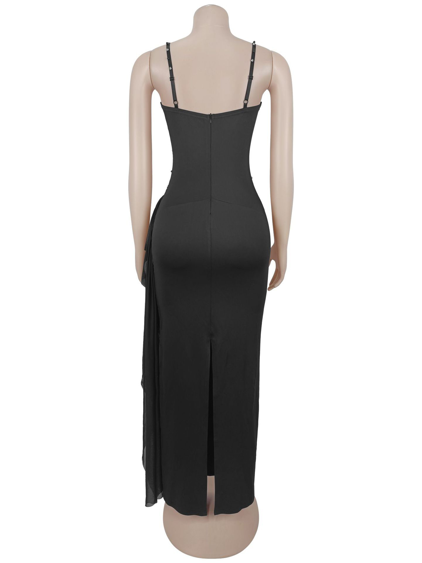 TWOTWINSTYLE Off Shoulder Patchwork Diamond Pleated Chic Dress