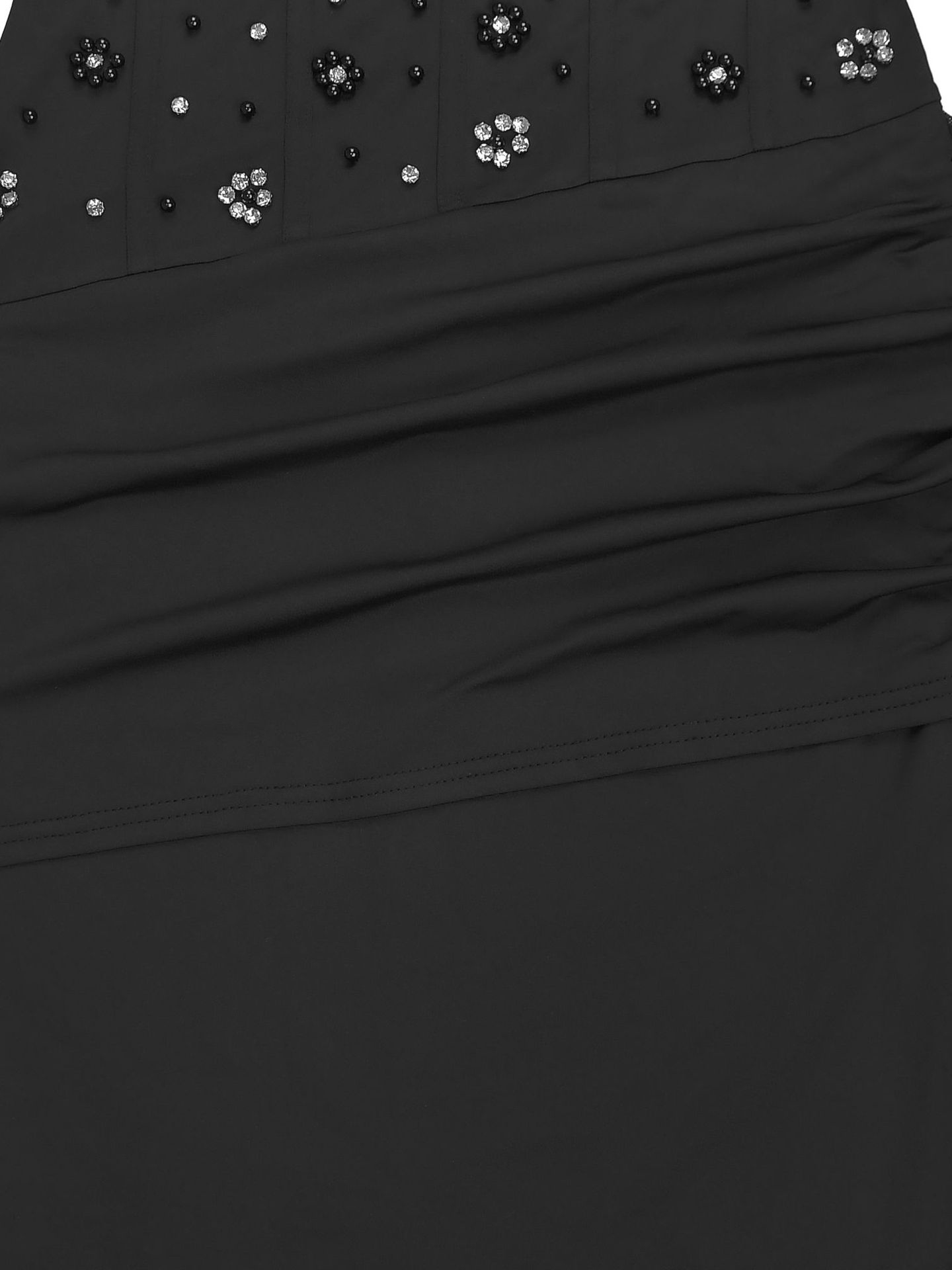TWOTWINSTYLE Off Shoulder Patchwork Diamond Pleated Chic Dress