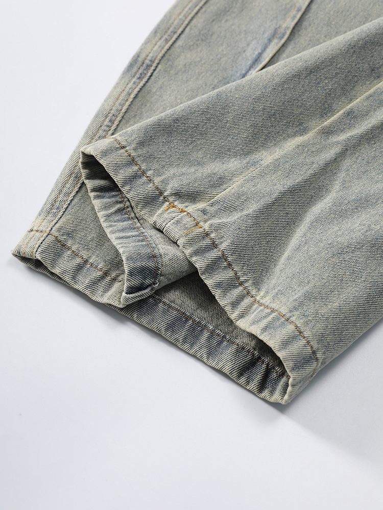 TWOTWINSTYLE Deconstructed Layer Waist Ripped Street Style Jeans