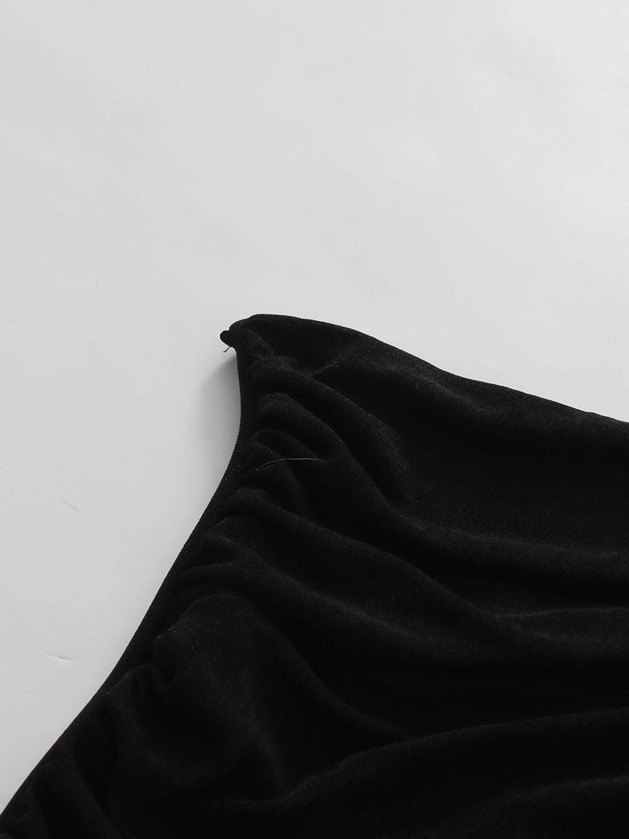 TWOTWINSTYLE Off One Shoulder Ruched Sexy Dress
