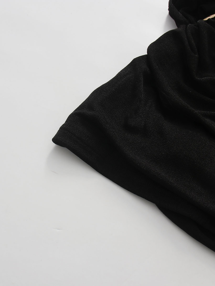 TWOTWINSTYLE Off One Shoulder Ruched Sexy Dress