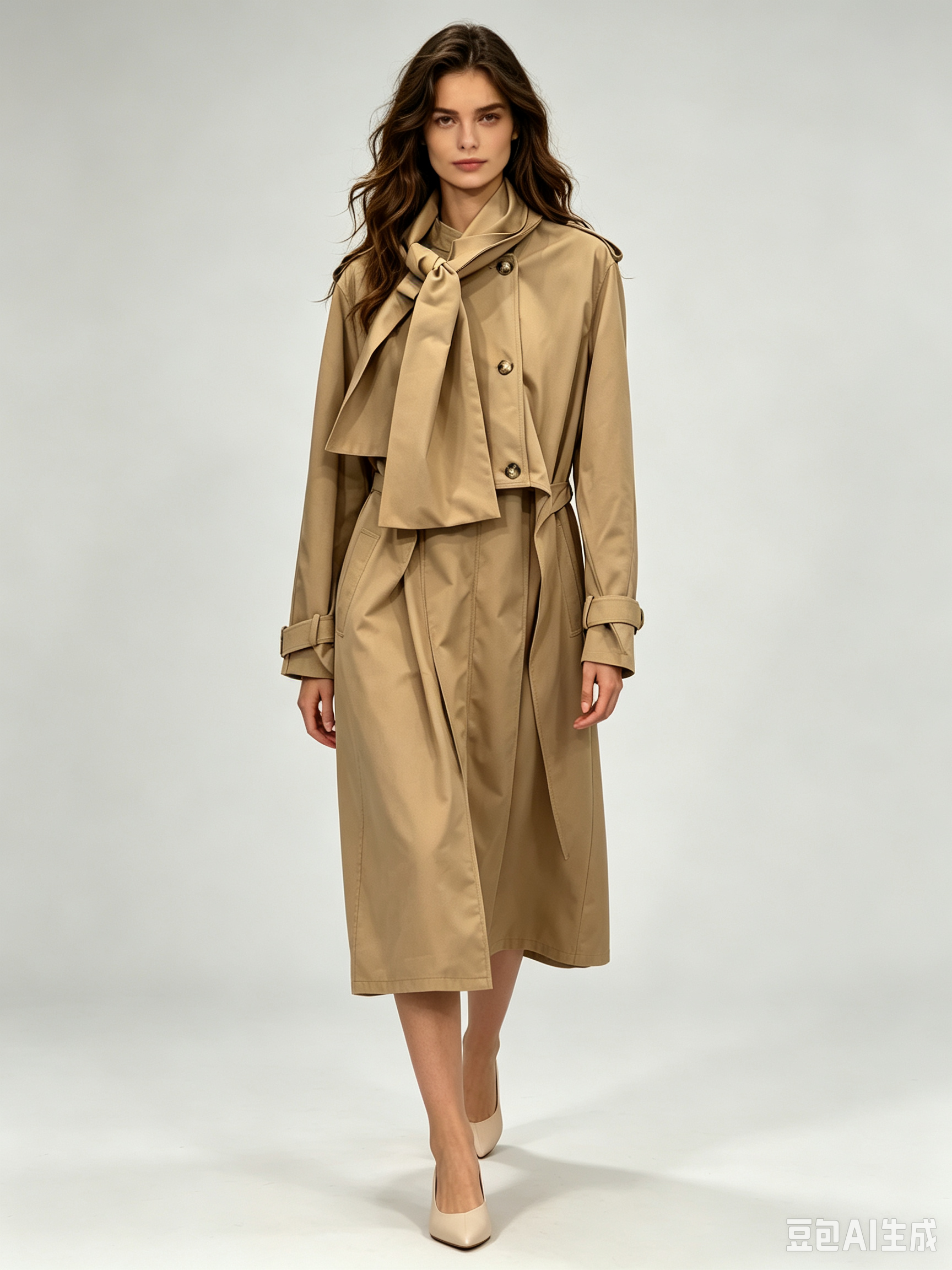 TWOTWINSTYLE Stand Collar Long Sleeve Patchwork Double Breasted Casual Jacket