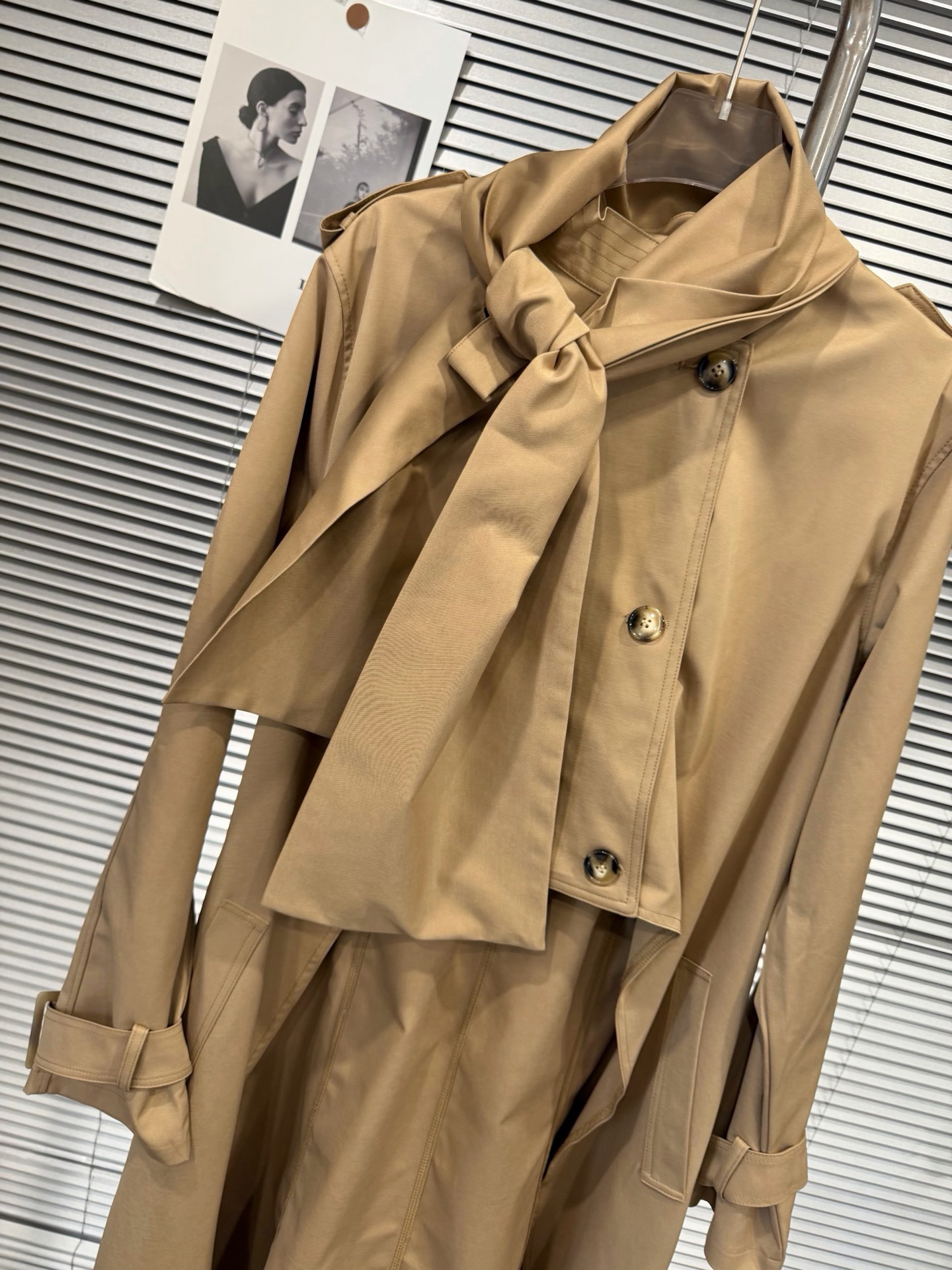 TWOTWINSTYLE Stand Collar Long Sleeve Patchwork Double Breasted Casual Jacket