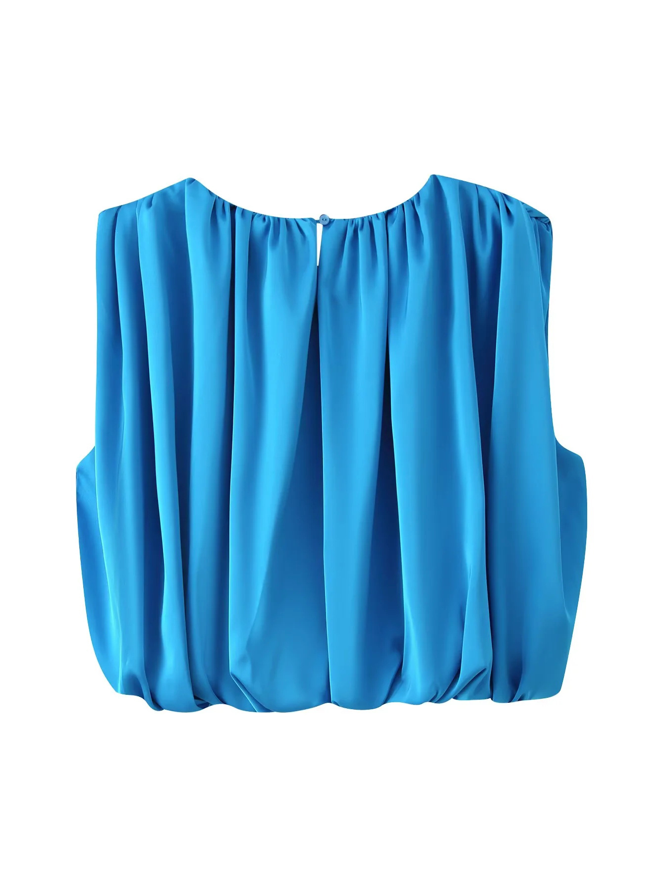 TWOTWINSTYLE Sleeveless Round Neck Crop Top High Waist Skirt Design Dress