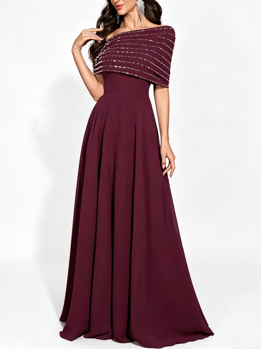 TWOTWINSTYLE Off One Shoulder Spliced Diamond Tunic Vintage Dress
