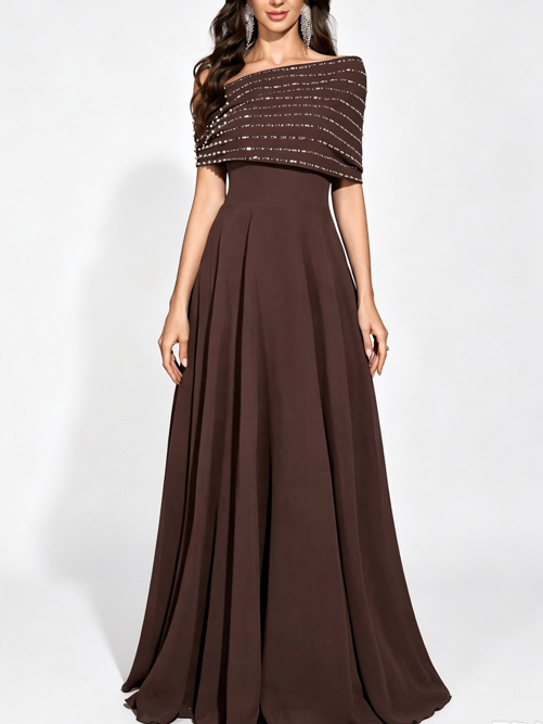 TWOTWINSTYLE Off One Shoulder Spliced Diamond Tunic Vintage Dress