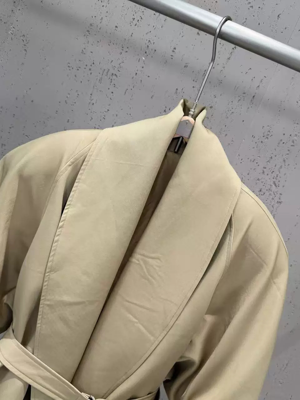 TWOTWINSTYLE Solid Lapel Tunic Long Sleeve Casual Coat