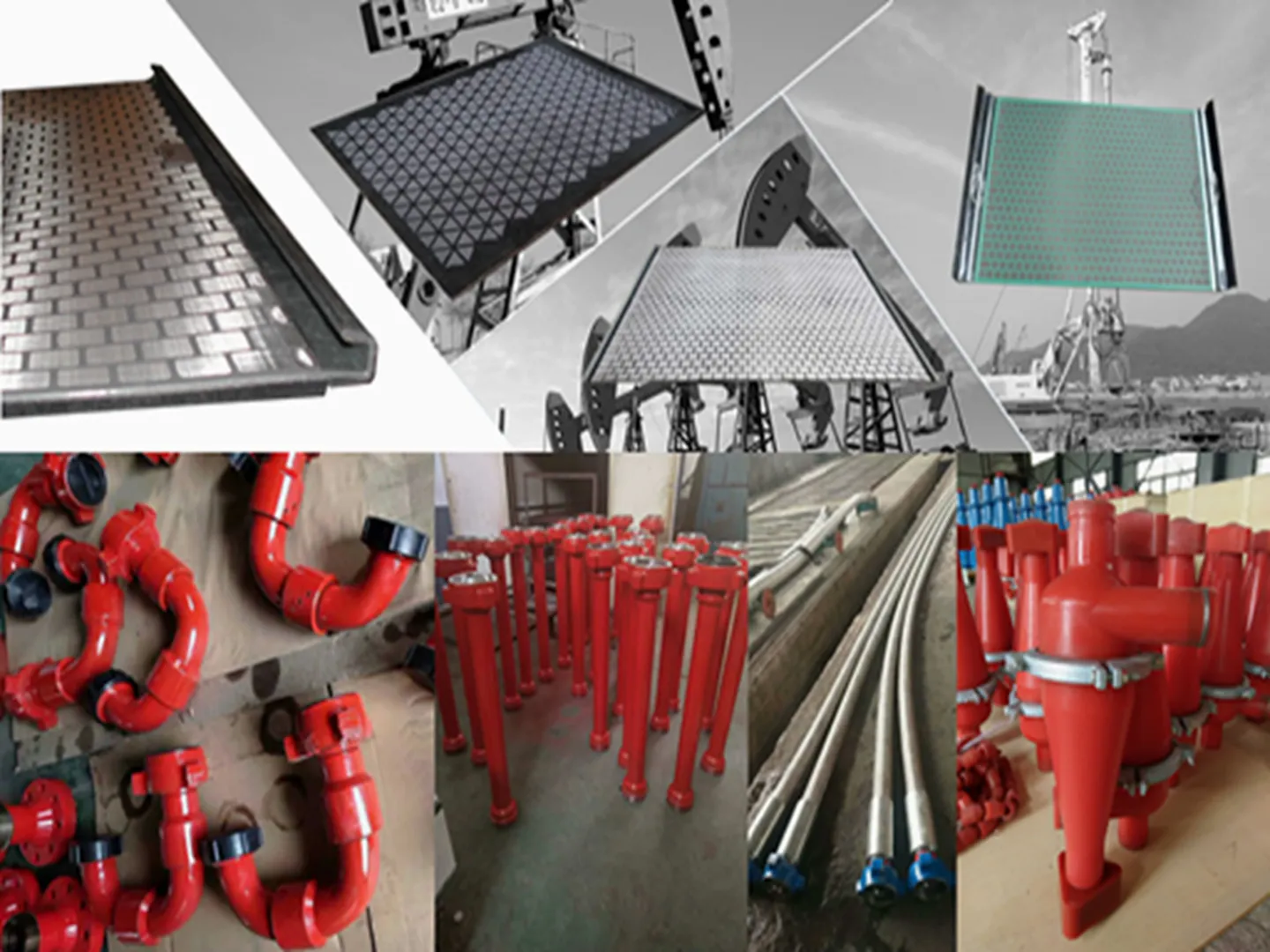 Shale shaker screen and rubber mounting category image