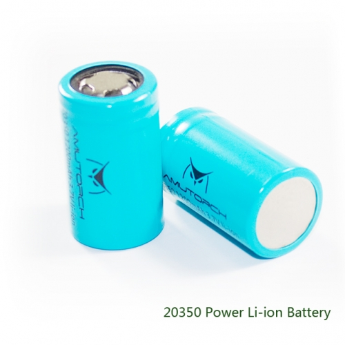 AMUTORCH 2 pcs of 20350 Power Li-ion Battery . Check country list