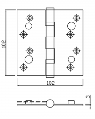 304 Stainless Steel Security Hinge