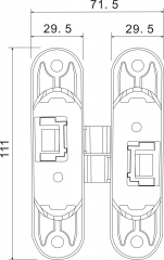 3D Adjustable Conceal Hinge