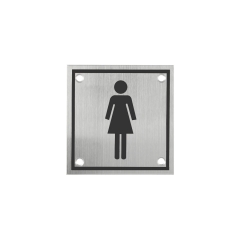 Toilet Sign Plate Stainless Steel Etching Sign Wc Sign SP002