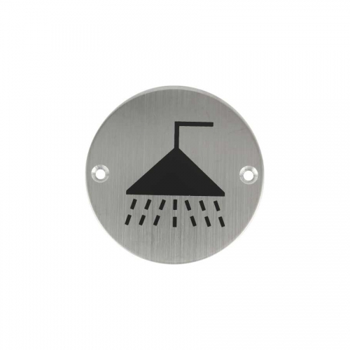 Stainless steel Shower Room Sign Plate SP017