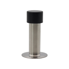 DS-44 Stainless steel Rubber Cylinder Door Stop Stopper Floor Mounted