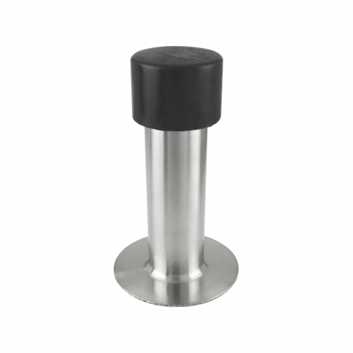 DS-44 Stainless steel Rubber Cylinder Door Stop Stopper Floor Mounted