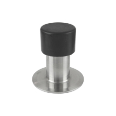 Stainless steel Rubber Cylinder Door Stop Stopper Floor Mounted