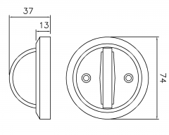 FP-53 Cavity Handle Hidden Handle Basement Cover Turnable