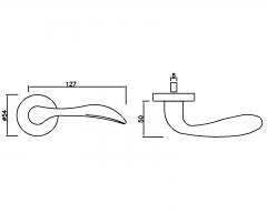 Stainless Steel Door Handle HC-145