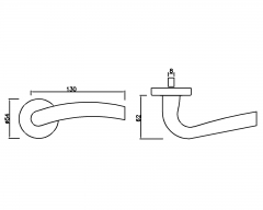 Stainless Steel Door Handle HC-052