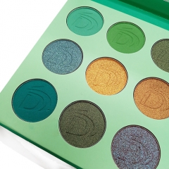 9 цветная бумажная коробка ежедневно используется макияж тени для век