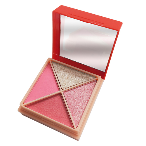 high pigment eyeshadow and blush makeup palette natural color