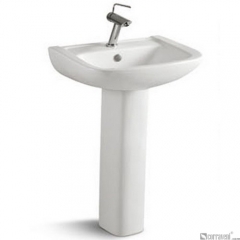 ZT141 ceramic pedestal basin