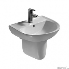 SH242 ceramic semi-pedestal basin