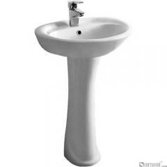 NR1241 ceramic pedestal basin