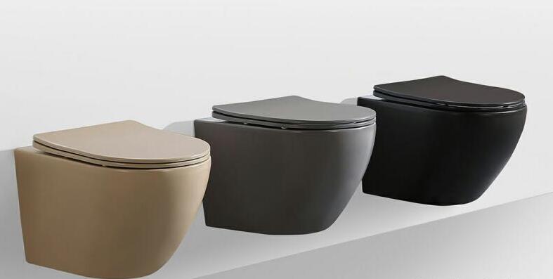 Matte Color Wall-hung Rimless Toilet Series