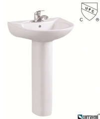 EE3841 ceramic pedestal basin