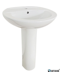 PM241 ceramic pedestal basin